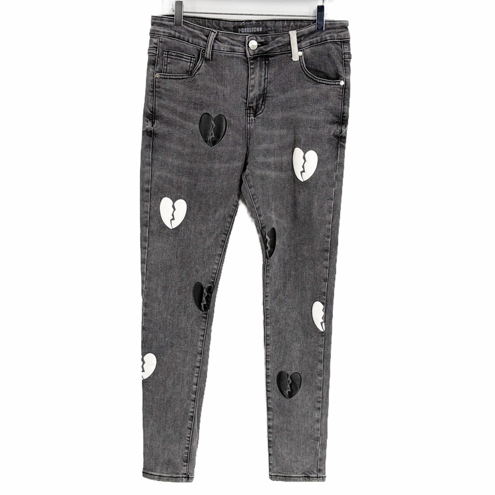 Pheelings Let It Go Heartbeat Skinny Jeans in Washed Black - Size 32